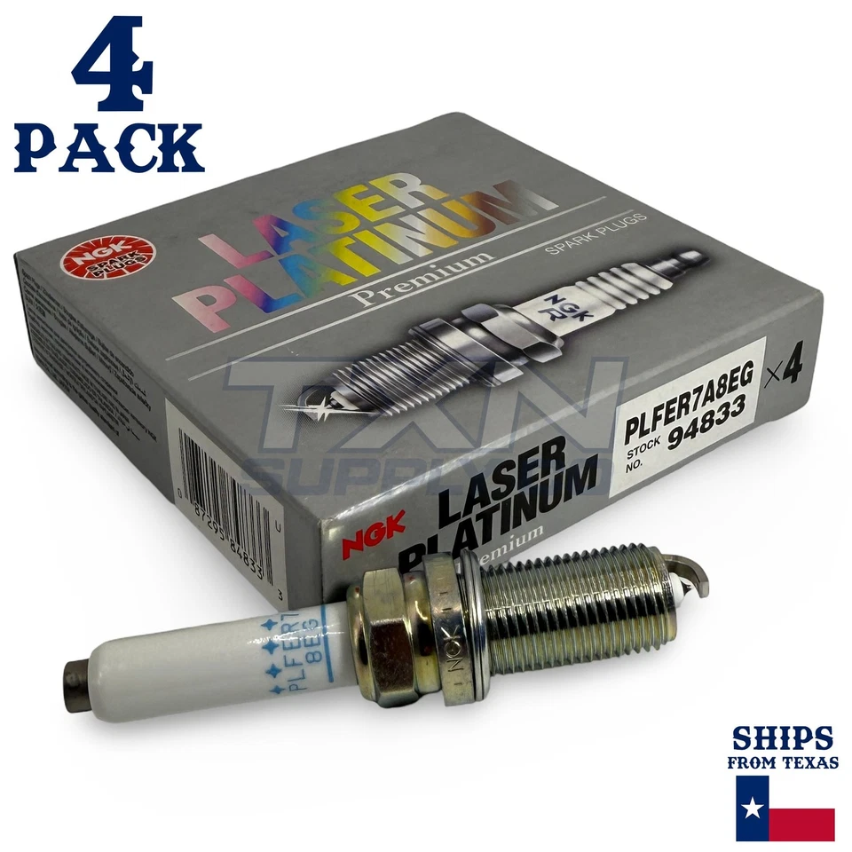 Paquete de 4 bujías láser platino NGK 2014-2016 para Volkswagen Beetle L4 1,8 L Foto 2 de 3