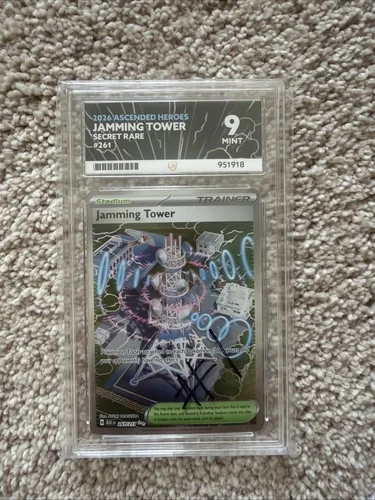 Pokemon Jamming Tower 261/217 Ace Graded Mint 9