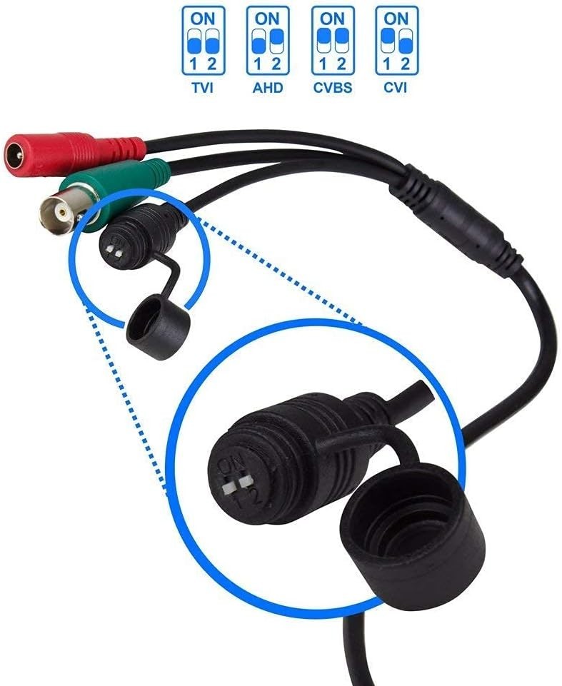 2MP Dome TVI AHD CCTV 4IN1 Security Camera 65ft Night Vision Metal Housing 2.8mm