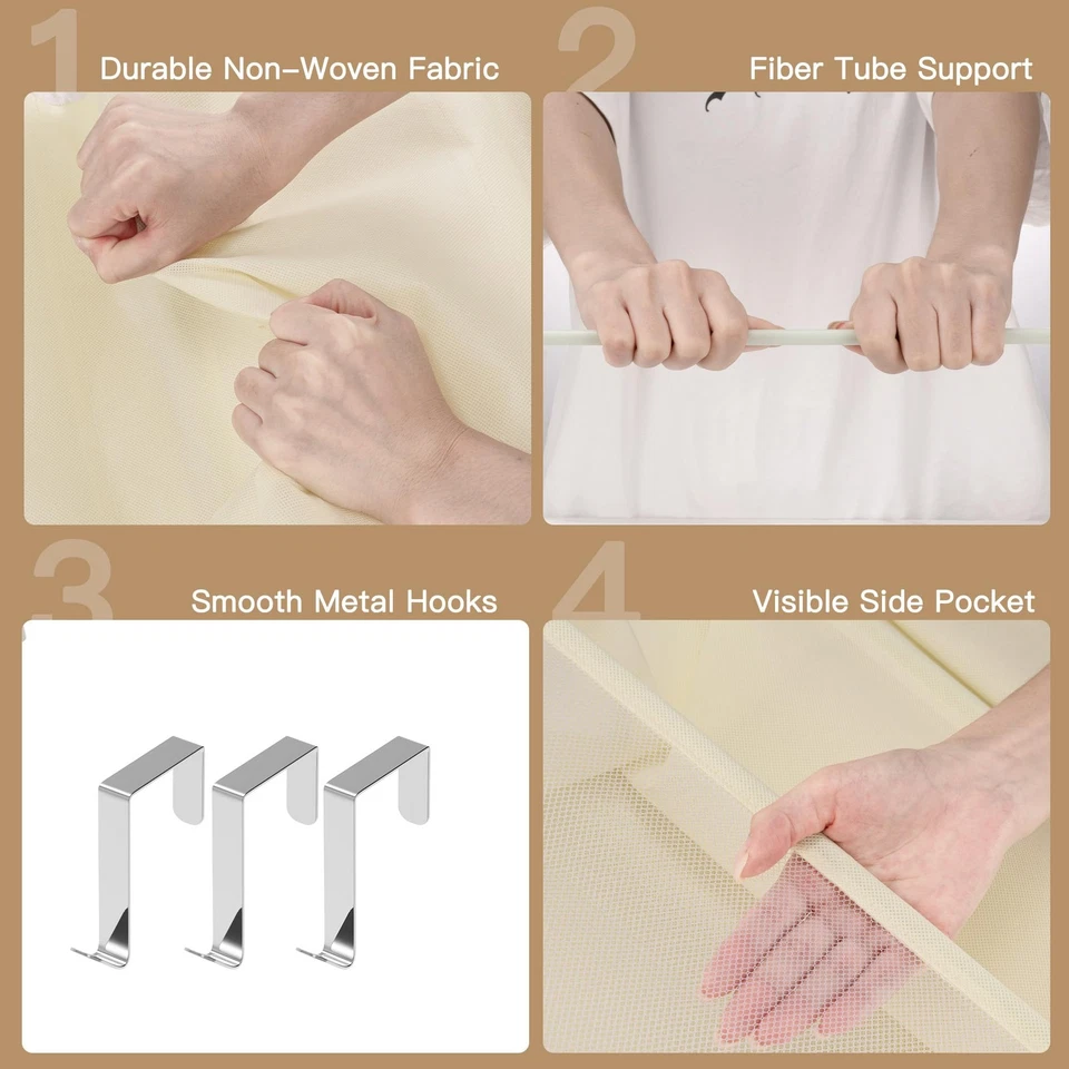 Almacenamiento de zapatos, organizador de zapatos sobre la puerta, armario colgante almacenamiento de zapatos con... Foto 4 de 4