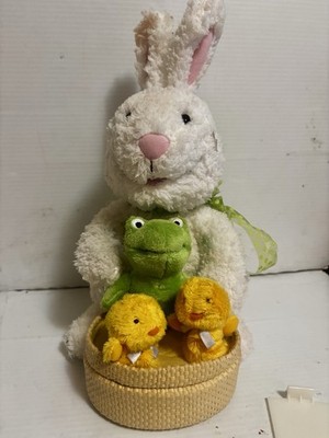 Hallmark Plush Spring Quartet Singing Dancing Bunny Frog Chicks At the Hop WORKS