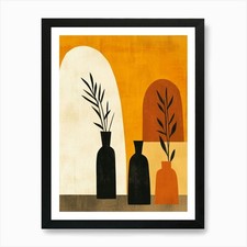 Three Vases 13 Art Print Framed Wall Art Poster Canvas Print Picture