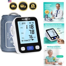 Upper Arm Blood Pressure Monitor with Wide Range Cuff 8.6'' -16.5'' for Home ...
