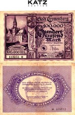 Germany - Weimar Republic Notgeld Cronenberg 100000 Mark 1923