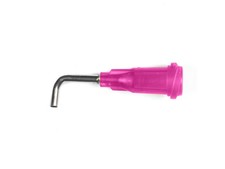 Nordson EFD 7018180 Dispensing Needle Tip, Angled, 90-Deg, 20GA, 0.5' L, Pink,