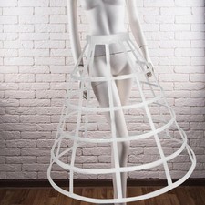 Hoop Skirt Petticoat Crinoline Underskirt Pannier for Wedding Gown Women