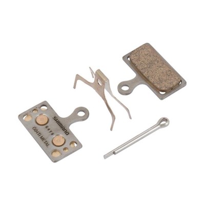 SHIMANO Y8lf98020 – Coppia Pastiglie Freno In Metallo Per BR-M987, Asse E Fermo A Scatto - 2
