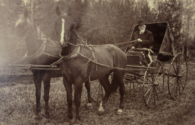 Kearney Buffalo County Nebraska Cabinet Photo Horse Buggy Rufus Pilcher 1890s