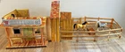 Vintage 1967 Johnny West Circle X Ranch Playset Western Cowboy Set NEAR COMPLETE