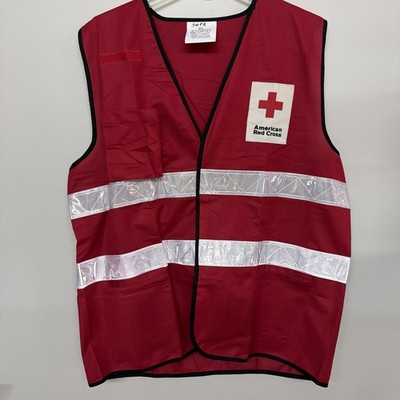 Official American Red Cross Disaster Relief Reflective Safety Vest High-Vis XL