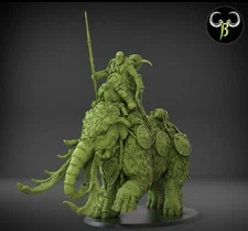 Giant Ogre War Mammoth Monster Cavalry Fantasy Miniature Tabletop