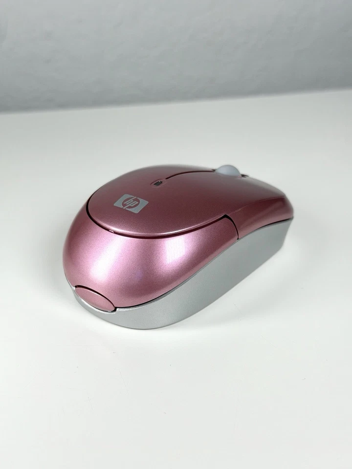Lote 10 Auténticos Ratones HP Inalámbricos Láser Precisión Rosa con Receptor USB Caja Abierta Foto 2 de 4