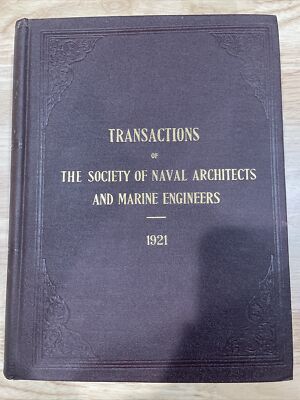 Transactions of The Society of Naval Architects and Marine Engineers 1921 Vol 29