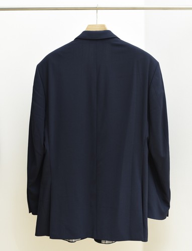 Giacca JOOP blu scuro monofila jacket super 100 lana vergine logo fodera | 52 - Foto 2 di 13