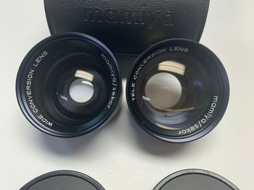 MAMIYA SEKOR 528? WIDE TELE CONVERSION LENSES BOTH FIT TL/DTL LENS T29037 W28903