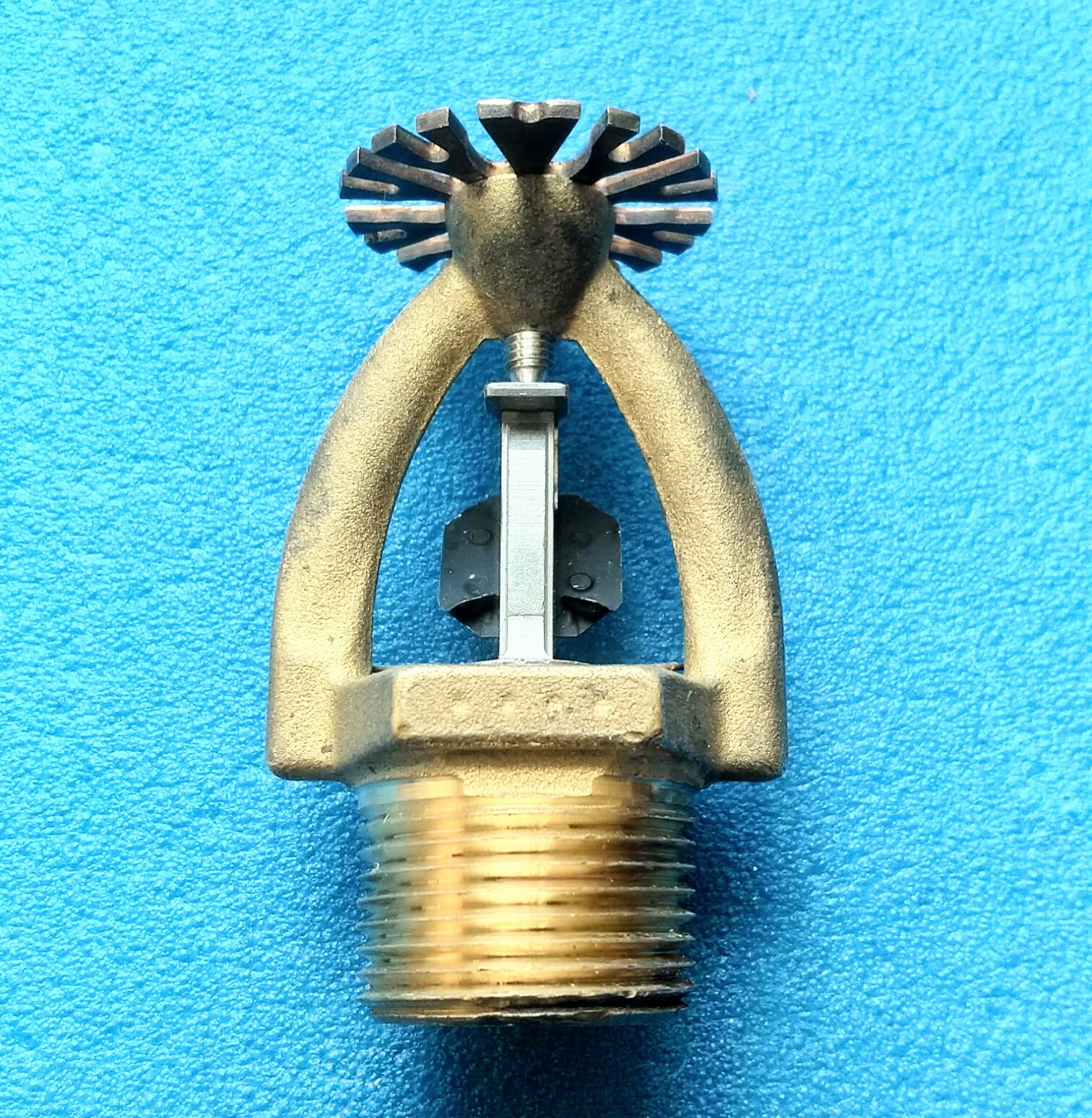 Large Rasco 165*F Fusible Link Brass Pendent Sprinkler Head 1" NPT