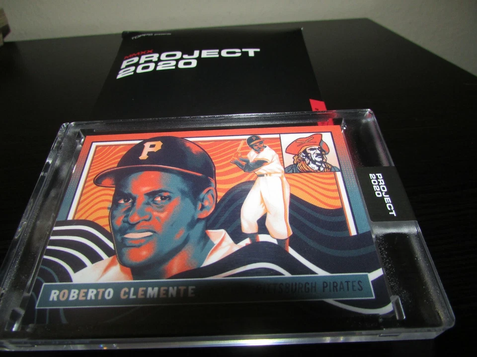 Topps Project 2020 Card #103 Roberto Clemente by Matt Taylor w/box In Hand - Image 2 of 4