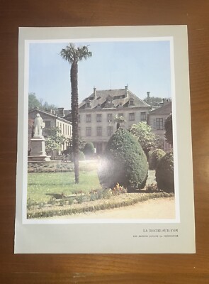 Photo, old color photograph LA ROCHE SUR YON Vendée 