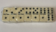 Pack of 14 Unbranded Regulation Dominos With Brass Middle Screw