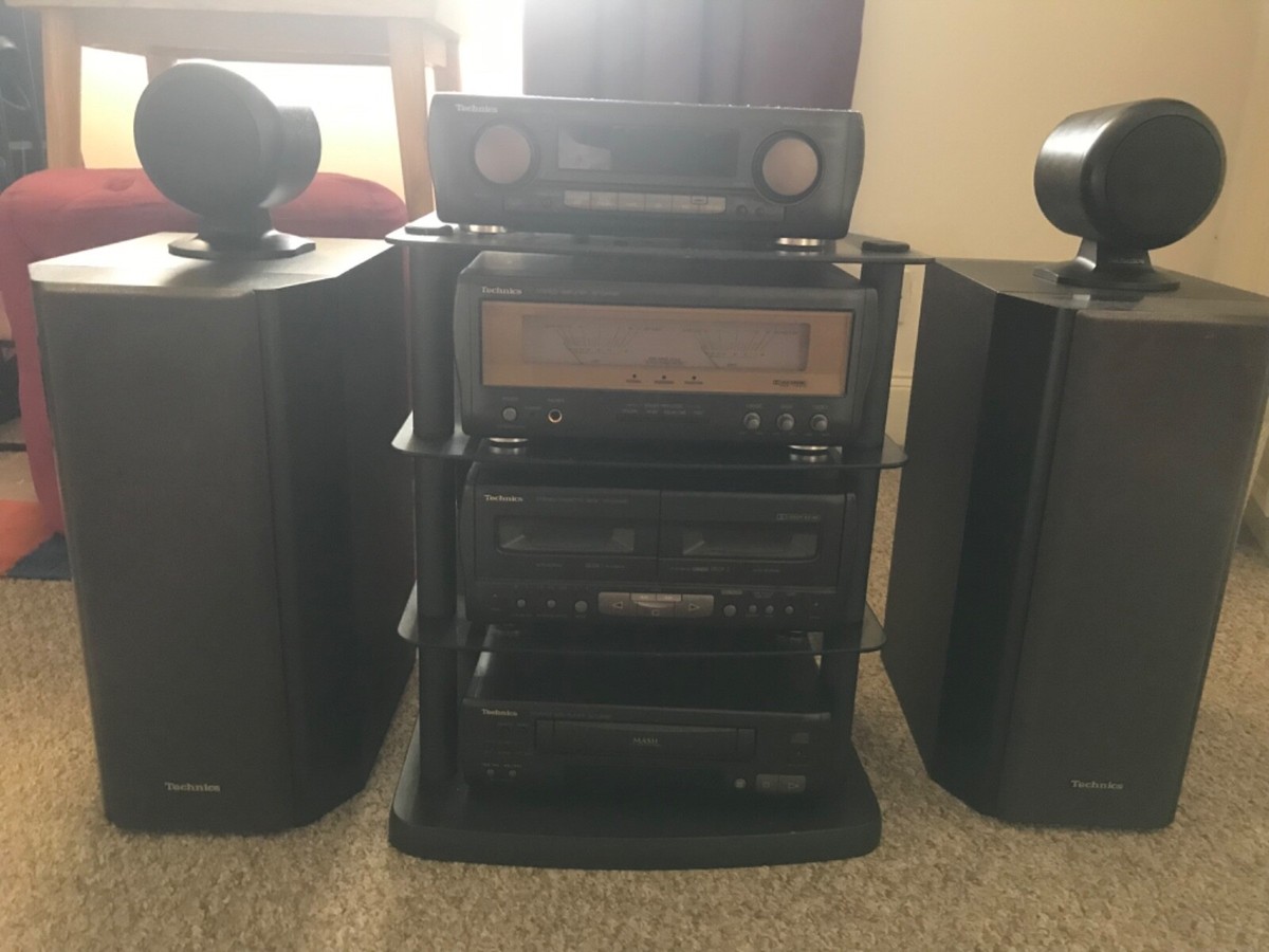 TECHNICS Stack Hi Fi System With Surround Sound Speakers UK