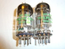 One Matched Pair Military JAN- 6DJ8 Tubes By Philips USA, High Balanced Ratings
