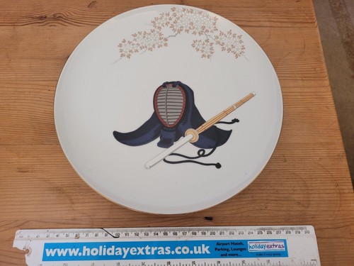Kendo plate with Men and Shinai. Japanese trophy - Picture 2 of 3