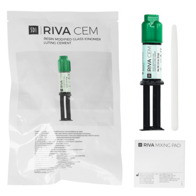SDI Dental RIVA CEM Self Cure Resin Modified GIC Luting Cement 8.5g II Free Ship