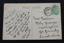 Melton Mowbray, Leics. 1906 Duplex postmark on a Long Clawson postcard to Miss.