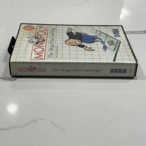 Monopoly (Sega Master System, 1988) Complete CIB Manual TESTED FAST SHIPPED - Picture 2 of 9