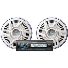 Pioneer MXT-MS316BT Single DIN Marine Digital Media Receiver with 6.5" Speakers
