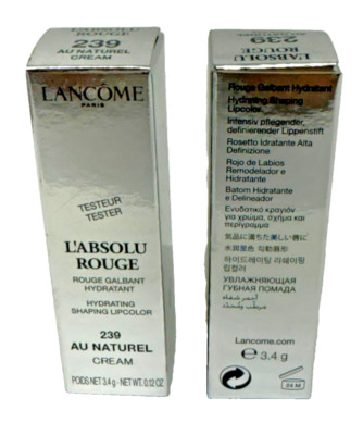 Lancôme L'Absolu Rouge Cream Lipstick   239 Au Naturel -TSTR-Rare