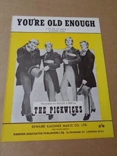 Pickwicks - You're Old Enough (To Be In Love) sheet music