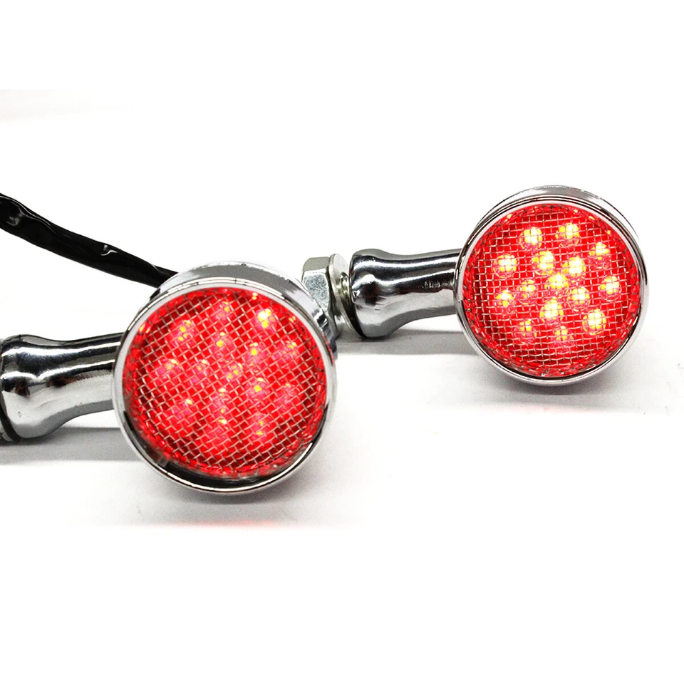 2x luces rojas bala señales de giro LED para Suzuki Savage 650 Boulevard S40 Bobber Foto 3 de 4