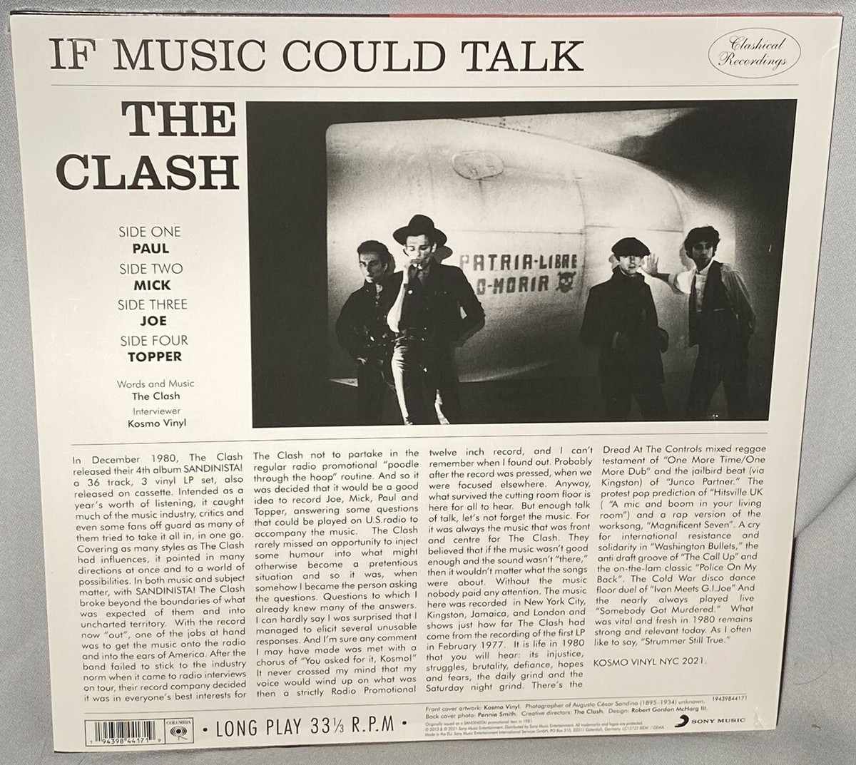LP THE CLASH If Music Could Talk (2LPs 180g Vinyl, RSD 2021) NEW