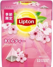 From Japan Lipton Sakura Tea. Tea Bag. Japan limited blend.12 pieces in 1 pack