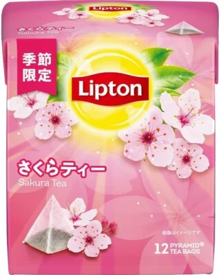From Japan Lipton Sakura Tea. Tea Bag. Japan limited blend.12 pieces in 1 pack