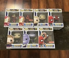 AVENGERS INFINITY WAR FUNKO POP! LOT OF 7 IRON MAN METALLIC RED #285 SPIDER #300