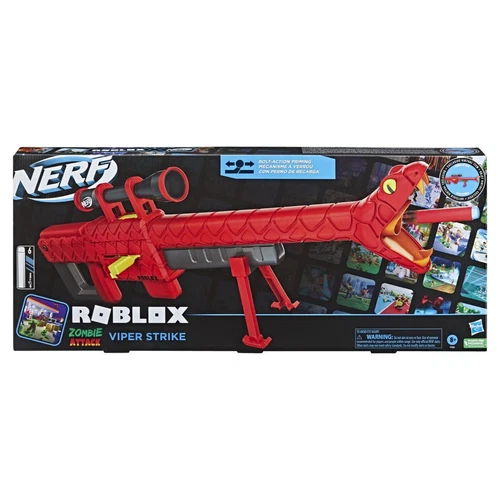 Nerf Roblox Zombie Attack Viper Strike Dart Blaster with 6 Elite Darts