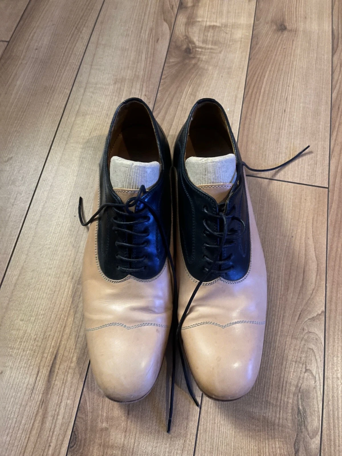 Scarpe eleganti Alexander McQueen nere e beige US9 UK8 EU42