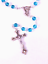 thumbnail 3  - MARCH BIRTHSTONE    Aquamarine    ITALIAN GLASS ROSARY    6mm Beads
