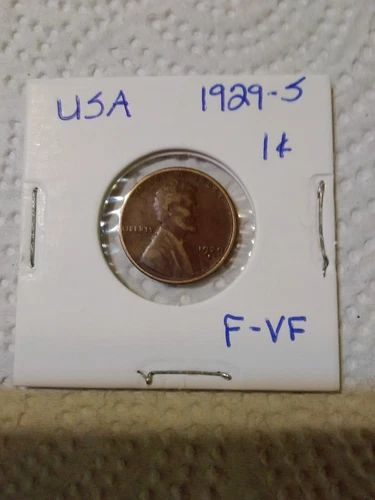 LINCOLN WHEAT PENNY 1929-S F-VF BEAUTIFUL COIN
