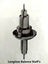 Balance Staff for Longines Pocket /Wrist Watch - Various Calibres - See List NOS