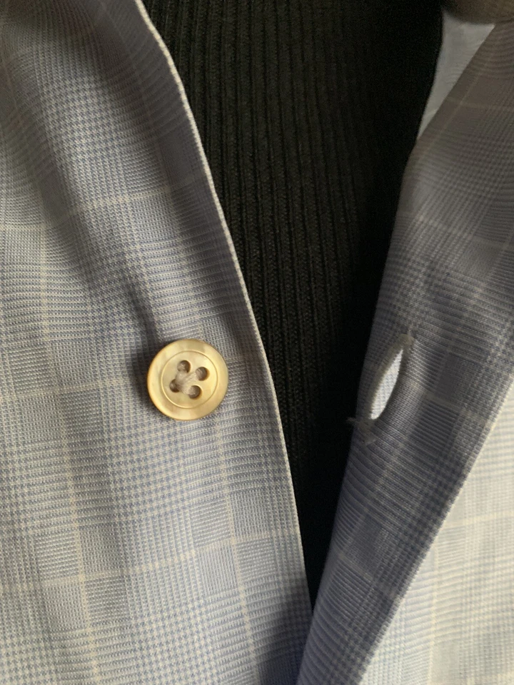 Camisa de hombre maria st angelo napoli hecha a mano talla 15-3/4-40 EE. UU. Hecha en Italia 🇮🇹 Foto 3 de 4