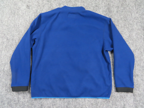 Rei Sweater Mens XL Blue 1/2 Zip Fleece Anorak Pullover Sweatshirt Retro Vintage - Picture 4 of 11