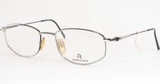 Vintage RODENSTOCK R4167 C Silver Black UNIQUE RARE EYEGLASSES 50-17-140 (NOTES)