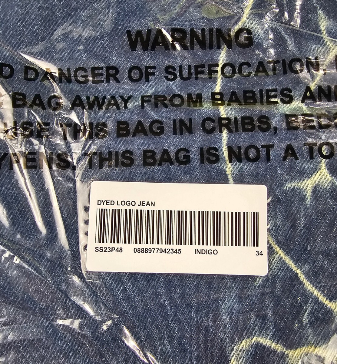 Supreme Shibori Loose Fit Jean Rigid Indigo Blue Denim Size Supreme Shibori Loose Fit Jean Rigid Indigo Blue Denim Size