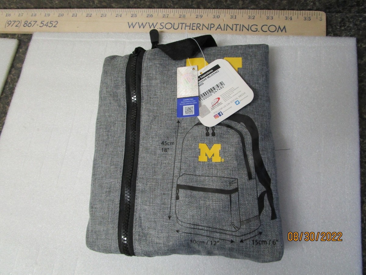 Michigan Wolverines BackPack Fold Up Bag - Main Image