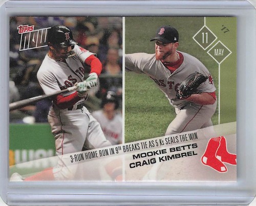 2017 Topps Now 135 Mookie Betts / Craig Kimbrel