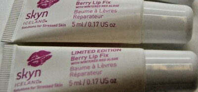2X Limited Edition Skyn Iceland Berry Lip Fix w/ Wintered Red Algae 5ml 