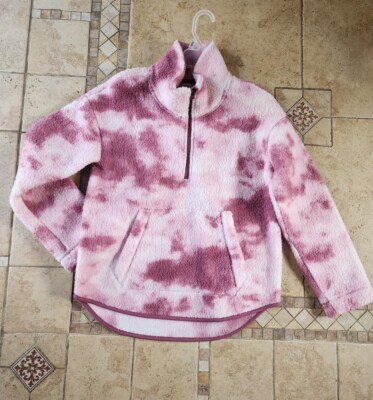 Women's Old Navy Sherpa Quarter Zip Pullover Size M